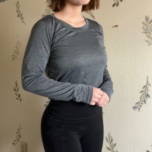 Moisture wicking cropped long sleeve
